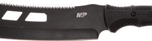 S&W KNIFE M&P CLEAVER MACHETE - 10" SAWBACK W/SYNTHETIC SHEATH