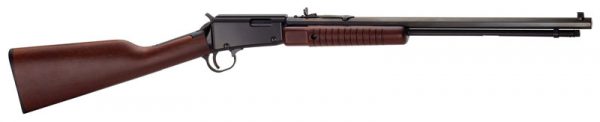 HENRY PUMP ACTION 22WMR - 20.5" OCTAGON BLUED WALNUT