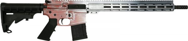 GLFA AR15 BATTLEWORN 223 WYLDE - 16" NIT BBL FREEDOM RWB