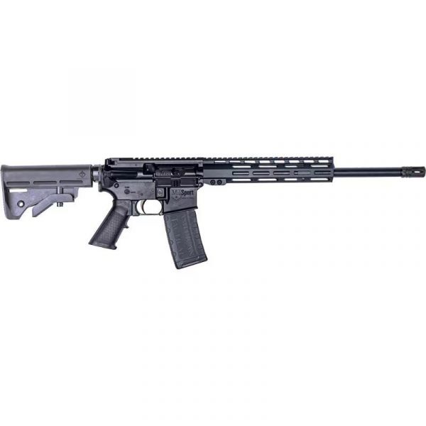 ATI MIL-Sport AR-15 Rifle .223 Wylde 30rd Magazine 16" Barrel Black with 10" MLOK Handguard