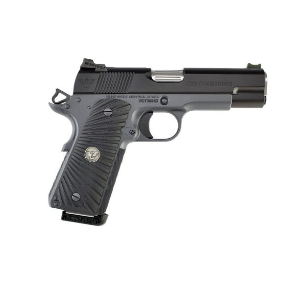 Wilson Combat CQB Commander Handgun .45 ACP 8rd Magazines (2) 4.25" Barrel Black Armor-Tuff Ambidextrous Safety