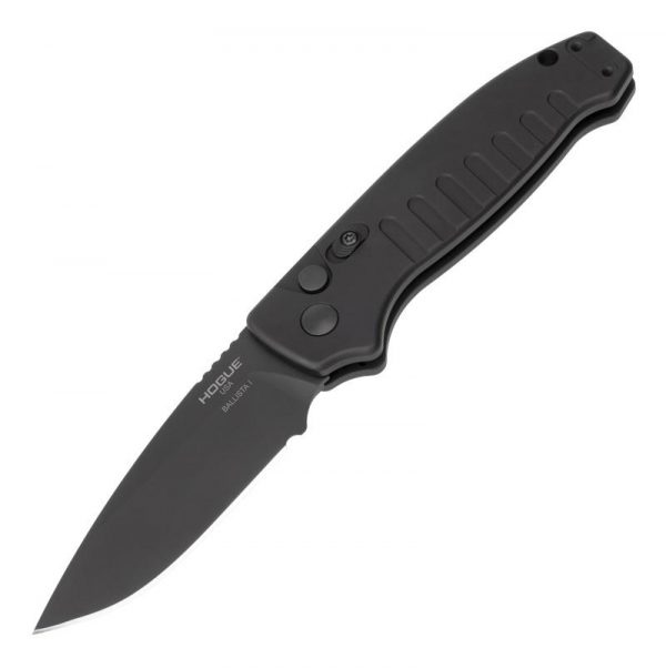 Hogue Ballista I Automatic Folder Knife 3 1/2" Drop Point Blade Black