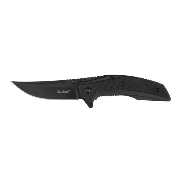 Kershaw Outright Folding Knife 3" Trailing Point Blade Black